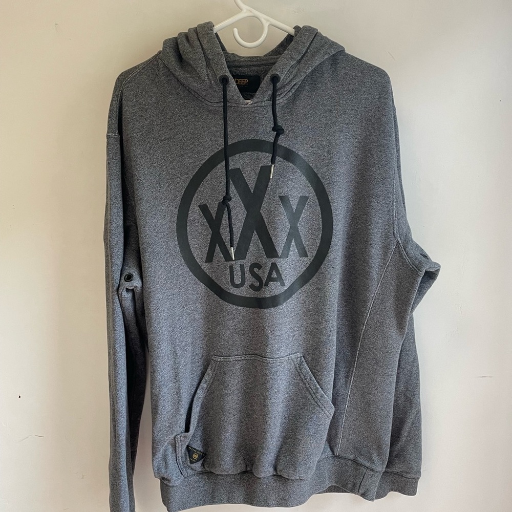 10 DEEP XXX USA Hoodie HEATHER GREY